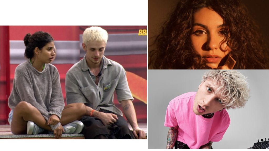 Machine Gun Kelly e Alessia Cara postam sobre semelhança com Juliano Floss e Gabriela, do ‘BBB 26’